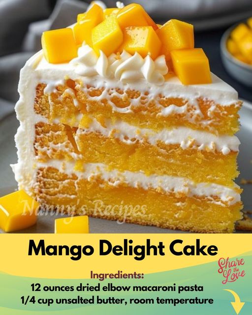 Mango Delight Cake Recipe