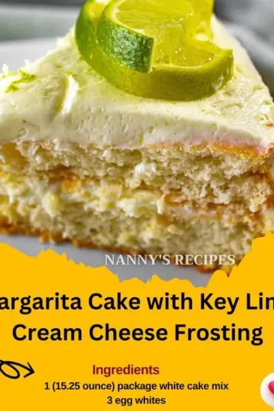 Margarita Cake with Key Lime Cream Cheese Frosting Recipe