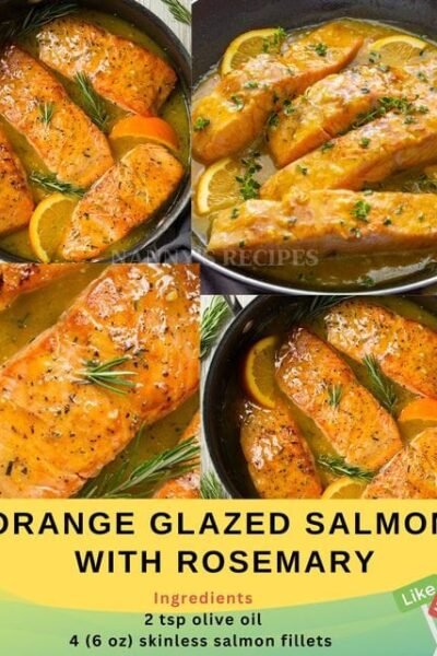 Orange-Rosemary Glazed Salmon Recipe