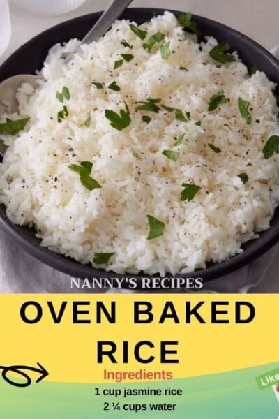 Oven Baked Rice Recipe