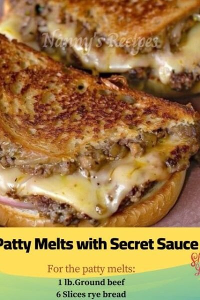 Patty Melts with Secret Sauce Recipe