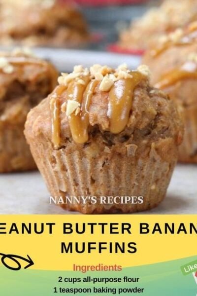 Peanut Butter Banana Muffins Recipe