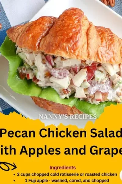 Pecan Chicken Salad with Apples and Grapes Recipe