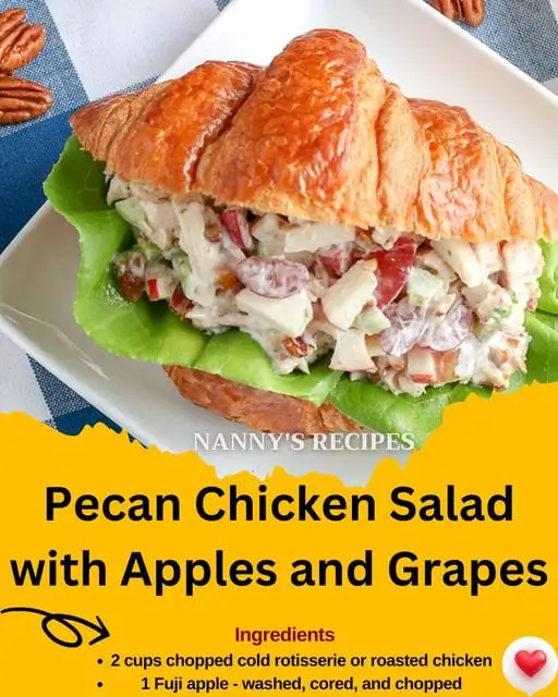 Pecan Chicken Salad with Apples and Grapes Recipe