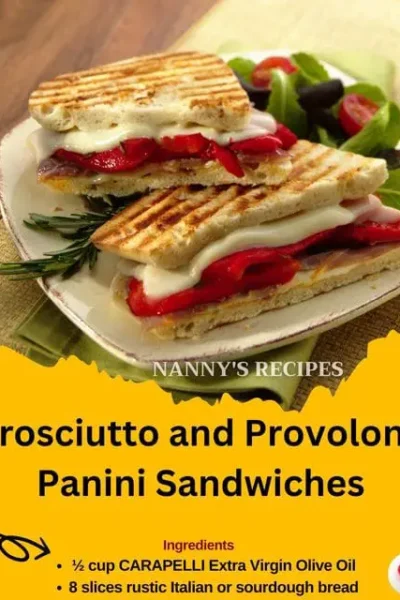 Prosciutto and Provolone Panini Sandwiches Recipe