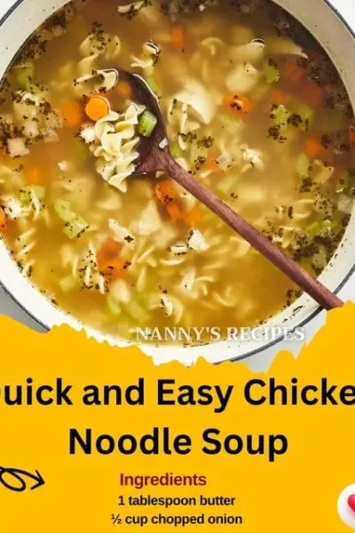 Quick and Easy Chicken Noodle Soup Recipe