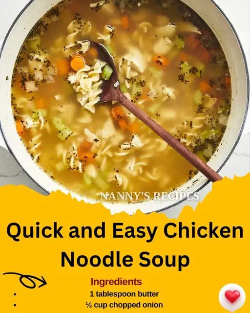 Quick and Easy Chicken Noodle Soup Recipe