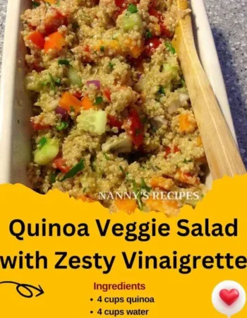 Quinoa Veggie Salad with Zesty Vinaigrette Recipe