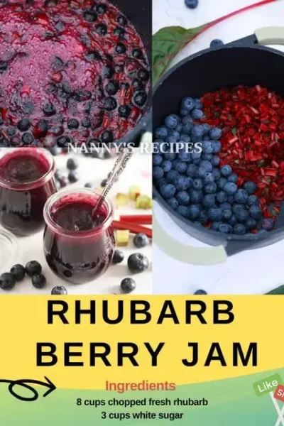 Rhubarb Berry Jam Recipe