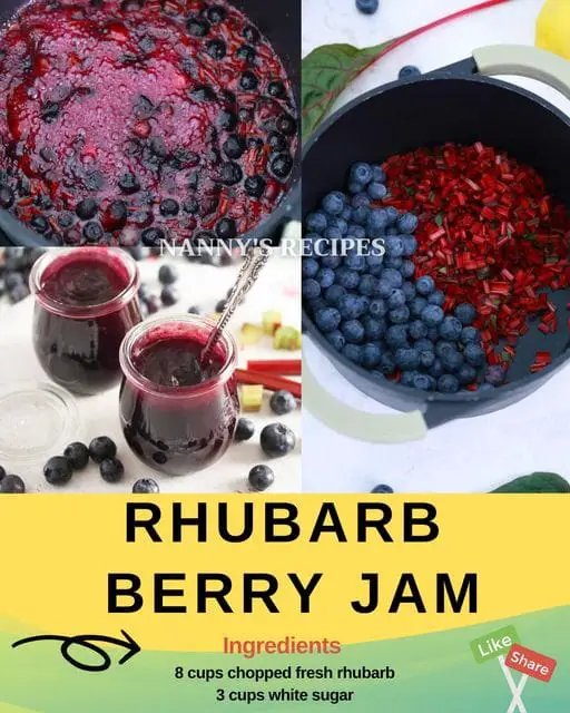 Rhubarb Berry Jam Recipe