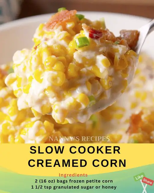 Slow Cooker Creamed Corn Recipe