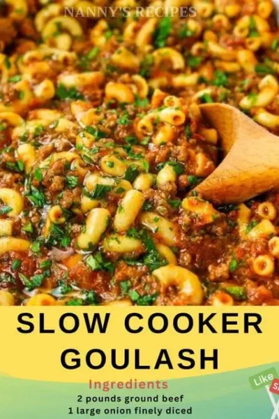 Slow Cooker Goulash Recipe