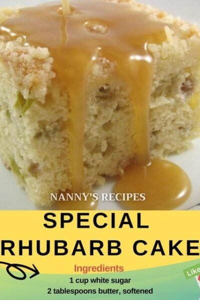 Special Rhubarb Cake Recipe