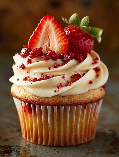 Strawberry Cheesecake Bliss Cupcakes Recipe