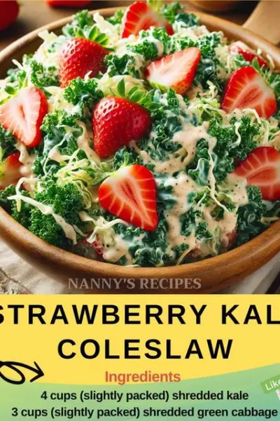 Strawberry Kale Coleslaw Recipe