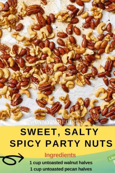 Sweet, Salty, Spicy Party Nuts Recipe