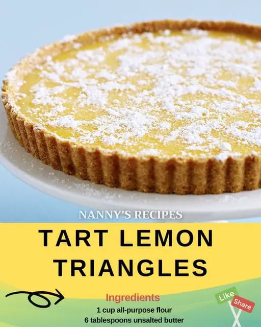 Tart Lemon Triangles Recipe