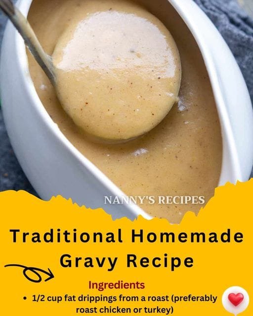 Traditional Homemade Gravy Recipe