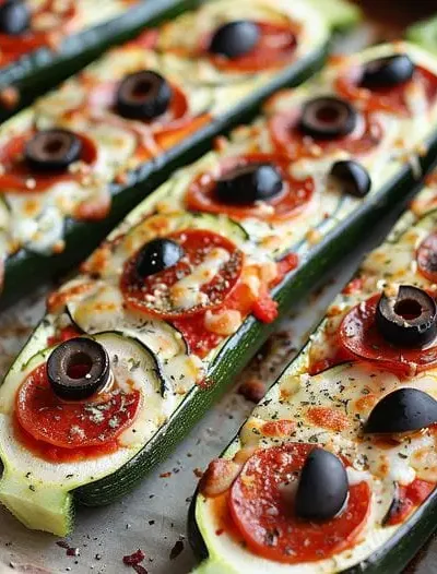 Zucchini Pizza Boats Recipe