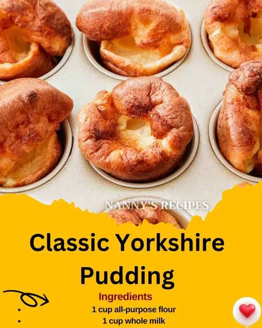 Classic Yorkshire Pudding recipe