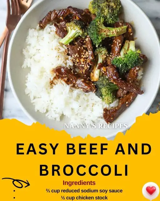 EASY BEEF AND BROCCOLI