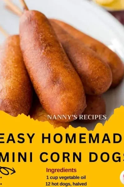 EASY HOMEMADE MINI CORN DOGS