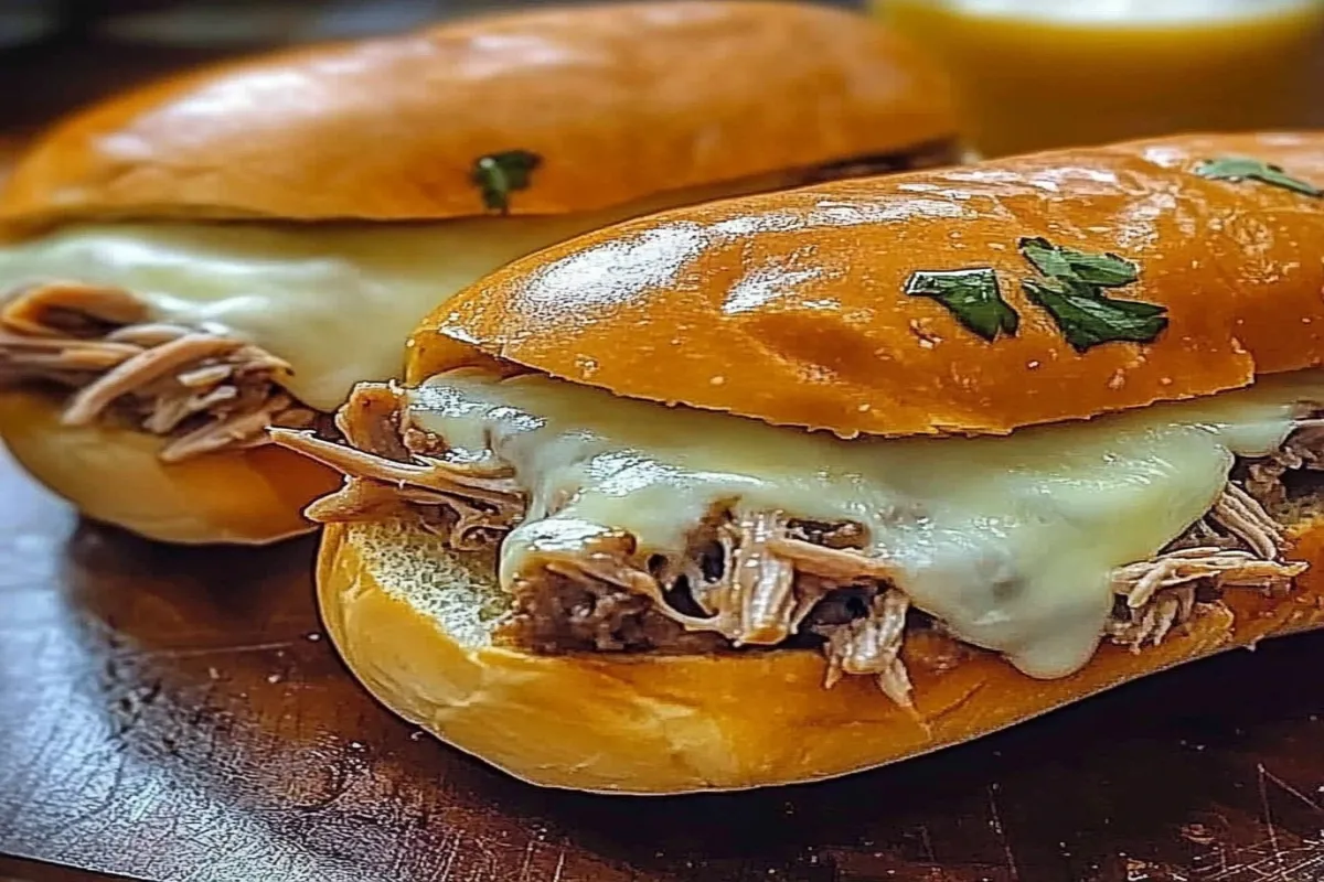 Slow Cooker French Dip Sandwiches