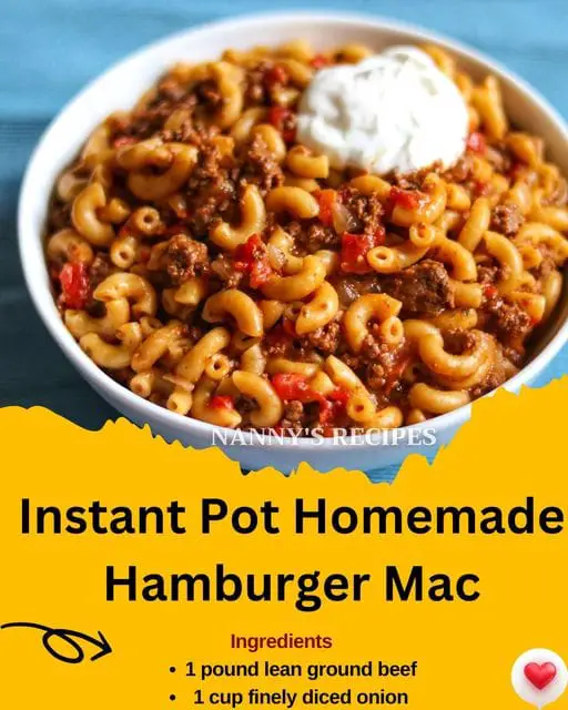 Instant Pot Homemade Hamburger Mac: A Quick and Comforting Classic