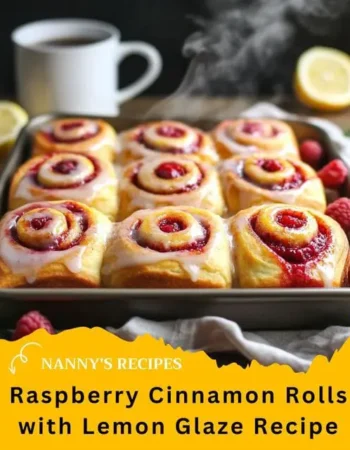 Raspberry Cinnamon Rolls with Lemon Glaze Recipe