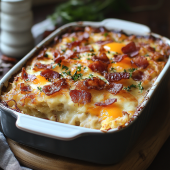 Bacon Egg and Hash Brown Casserole