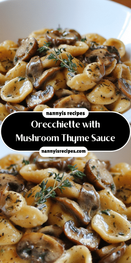 Orecchiette with Mushroom Thyme Sauce: A Must-Try Recipe! 5 Spain 32