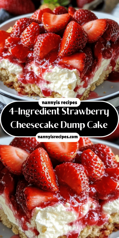 4-Ingredient Strawberry Cheesecake Dump Cake Delight 4 4-Ingredient Strawberry Cheesecake Dump Cake Delight