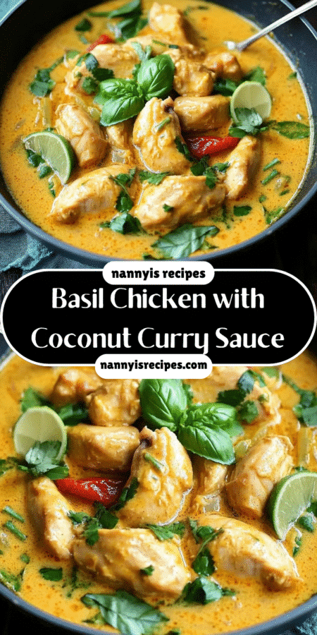 Basil Chicken with Coconut Curry Sauce: A Flavorful Delight! 6 1 9
