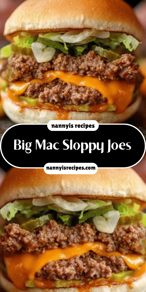 Big Mac Sloppy Joes: A Tasty Twist on Classic Flavors! 4 10 3