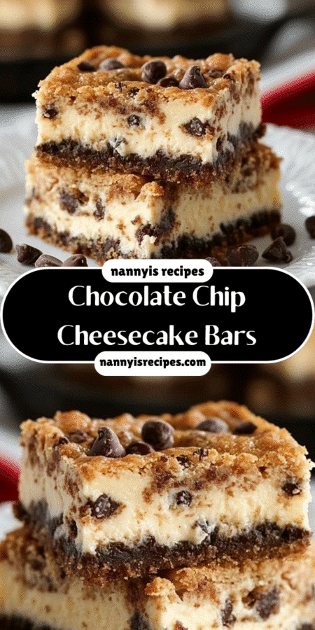 Chocolate Chip Cheesecake Bars that Wow Your Taste Buds! 4 13 2