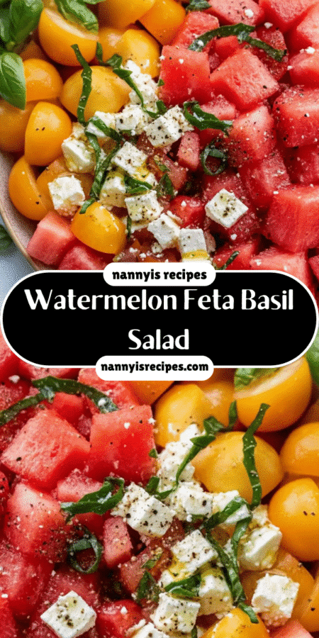 Watermelon Feta Basil Salad: A Refreshing Summer Delight! 4 13 3