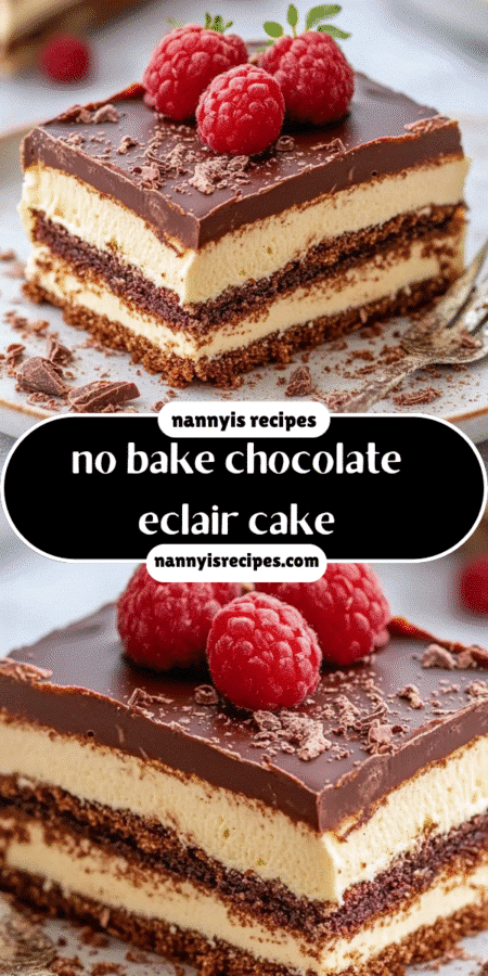No Bake Chocolate Eclair Cake: A Delightful Treat! 4 14