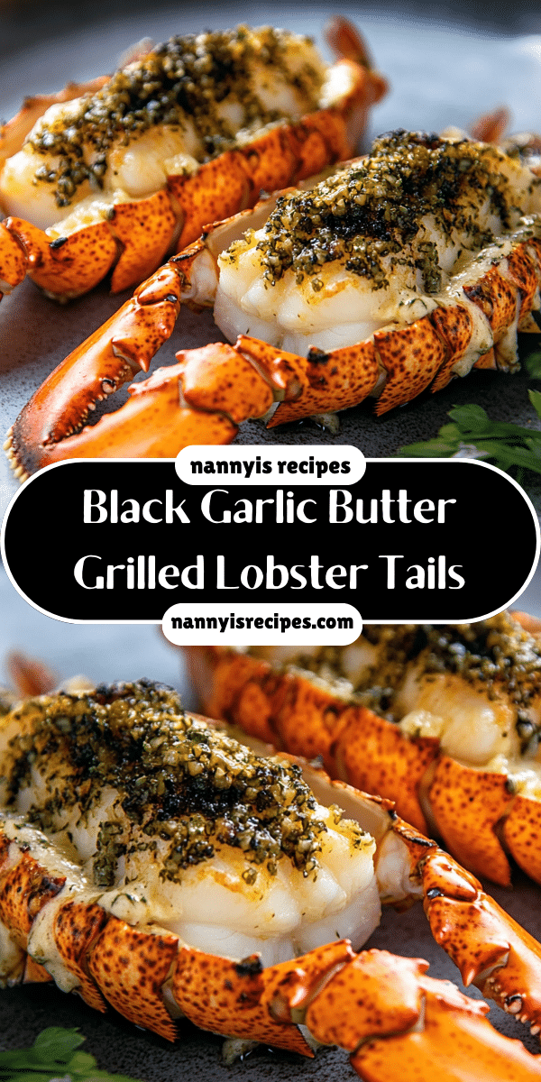 Black Garlic Butter Grilled Lobster Tails: A Culinary Delight! 4 17 3