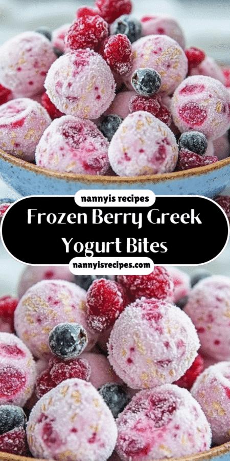 Frozen Berry Greek Yogurt Bites: A Refreshing Treat! 4 18 2