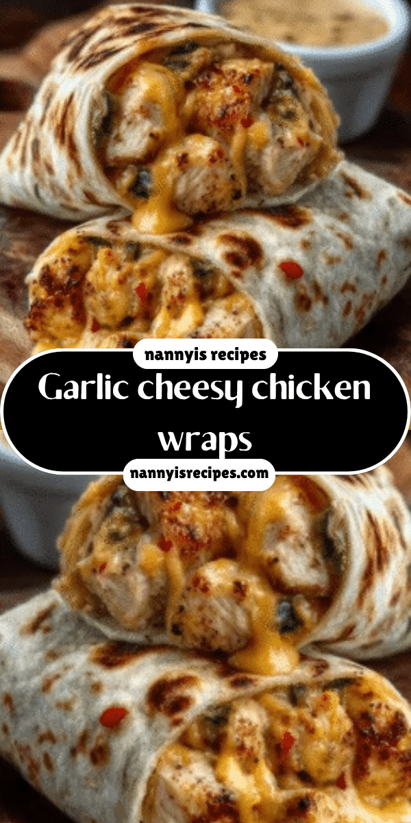 Garlic cheesy chicken wraps: Discover the ultimate recipe! 8 18 6