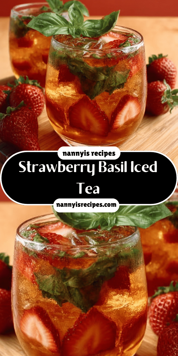Strawberry Basil Iced Tea