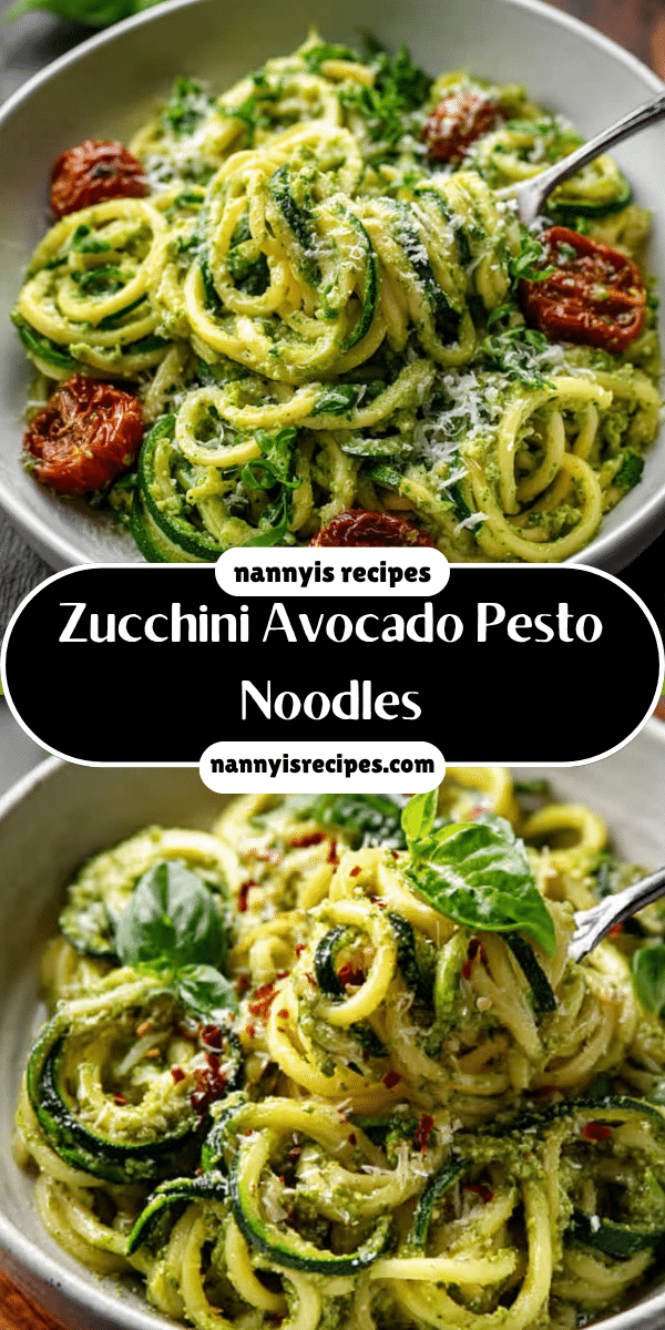Zucchini Avocado Pesto Noodles: A Creamy Delight You’ll Love! 4 2 13