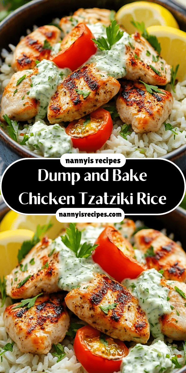 Dump and Bake Chicken Tzatziki Rice: A Flavorful Dish! 3 3 10