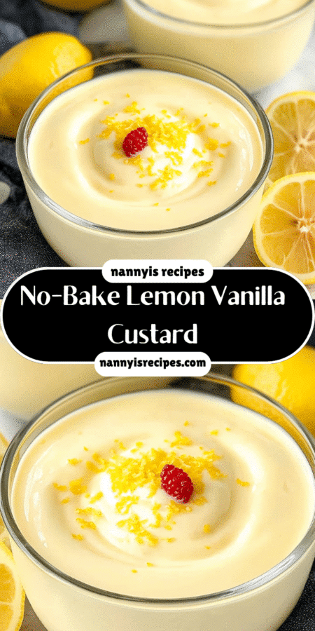 No-Bake Lemon Vanilla Custard