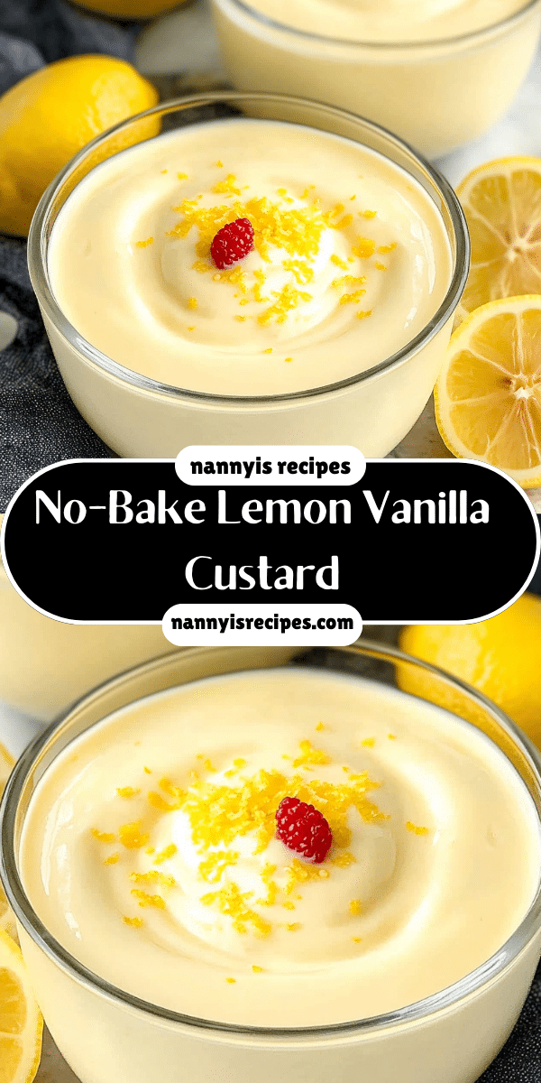 No-Bake Lemon Vanilla Custard