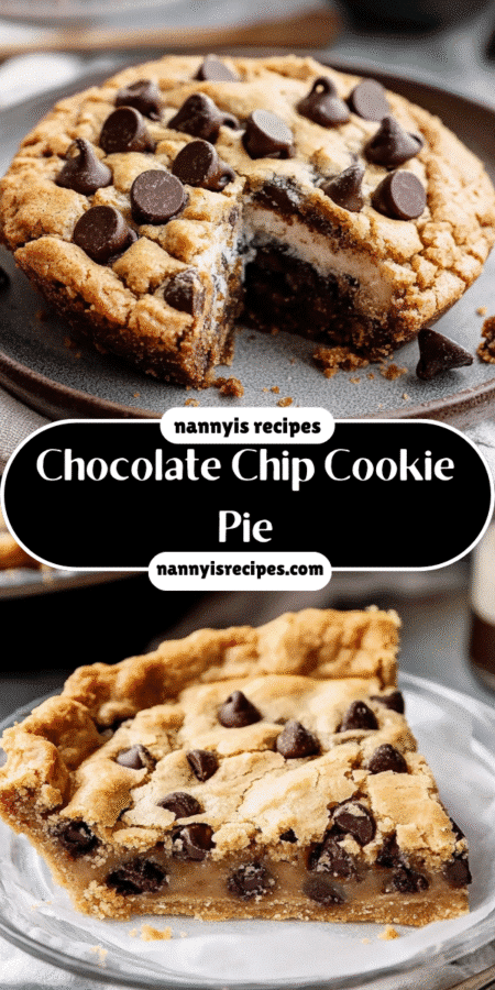 Chocolate Chip Cookie Pie: Indulge in This Sweet Delight! 4 3 5