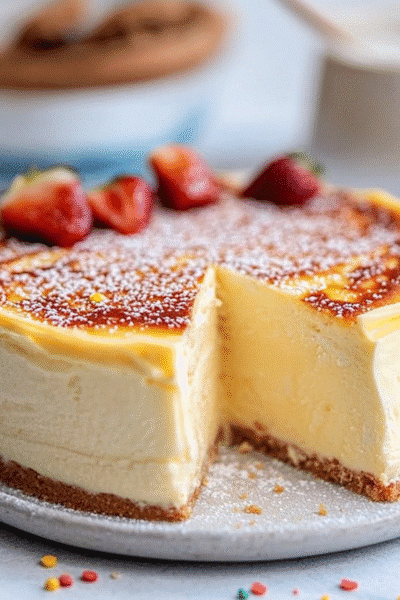 3 Ingredient Creamy Yogurt Cake