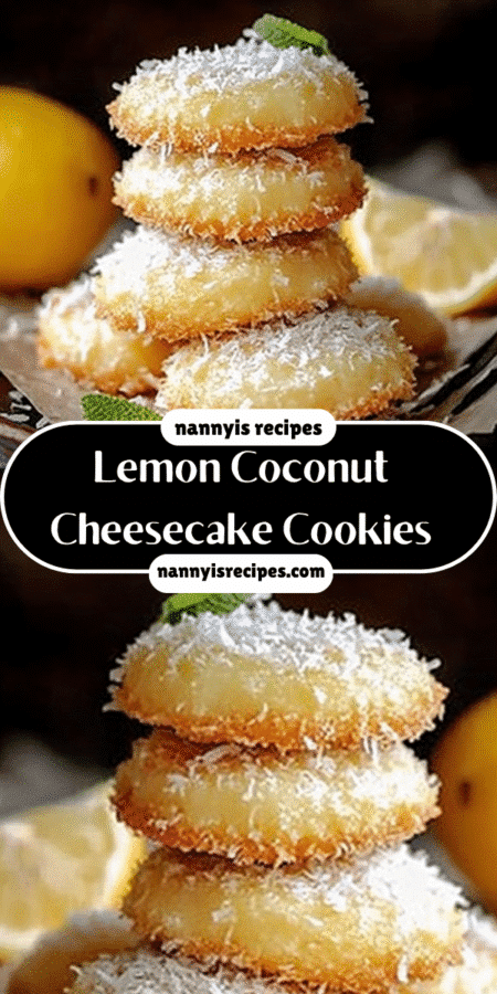 Lemon Coconut Cheesecake Cookies: Indulge in Guilt-Free Bliss! 4 Lemon Coconut Cheesecake Cookies