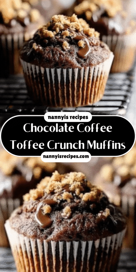 Chocolate Coffee Toffee Crunch Muffins are Irresistible! 4 4 6
