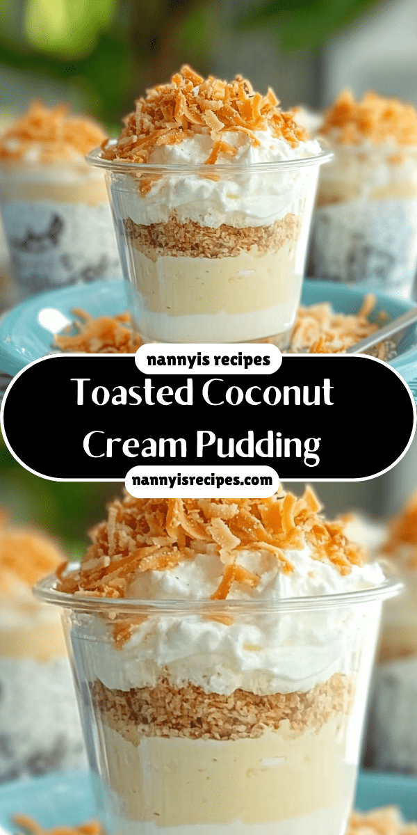 Toasted Coconut Cream Pudding